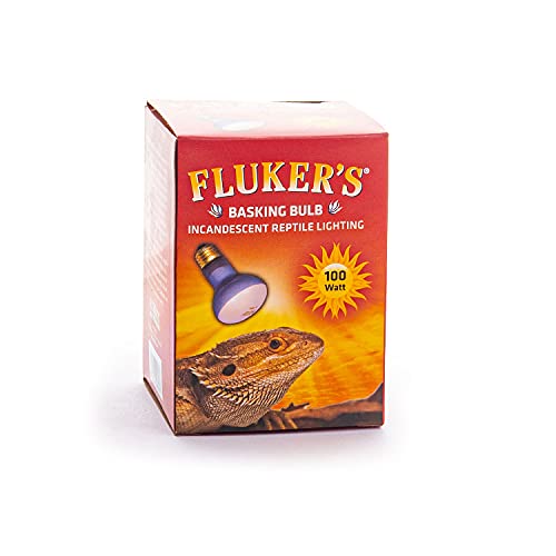 Fluker's Incandescent Basking Spotlight Bulbs for Reptiles Tanks,Reptile Heat Lamp Bulbs for Infrared Light,100-Watt,(Pack of 2) - size: 1 Count (Pack of 2)