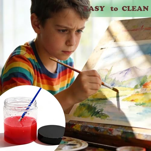 Paint Brush Cleaner Cup, Nail Art Brushes Washing Cup, Brush Cleaning Tank for Painting Water Oil Acrylic Art Supplies-3 Pcs