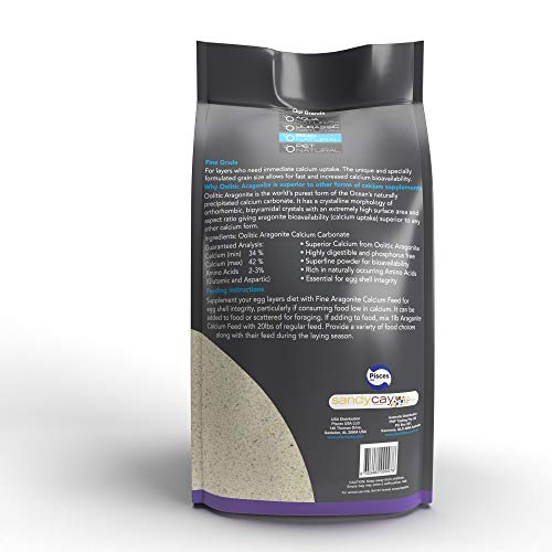 Aragonite Chicken Calcium Feed, FINE | Strong Eggshells, Gizzard Health