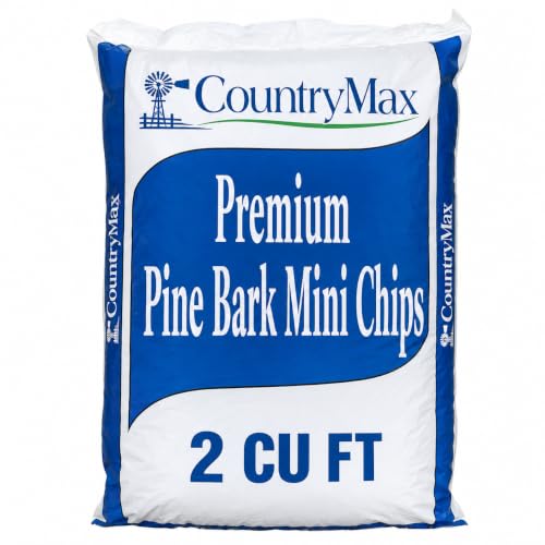 2 Cu. Ft. Pine Bark Mini-Chips Mulch, Natural Brown | Helps Retain Soil Moisture and Create a Clean, Natural Finish for Landscape Beds and Gardens - color: Pine Bark Mini Chips