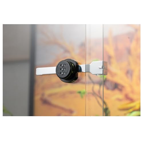 Terrarium Combination Lock Keyless 3-Digit Password Security Latch for Reptile Enclosure Cabinet