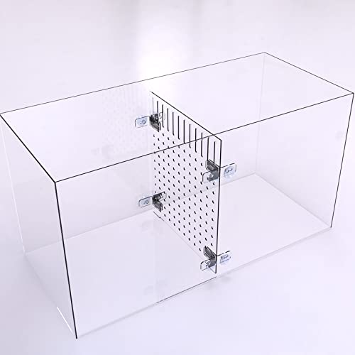 Aquarium Fish Tank Divider Acrylic Isolation Grid Board with Suction Cups Included Clear Fish Separator Transparent Plate Baffle Cover Blocking Fish Partition Net 30x40cm/11.81x15.74in - size: 30x40cm