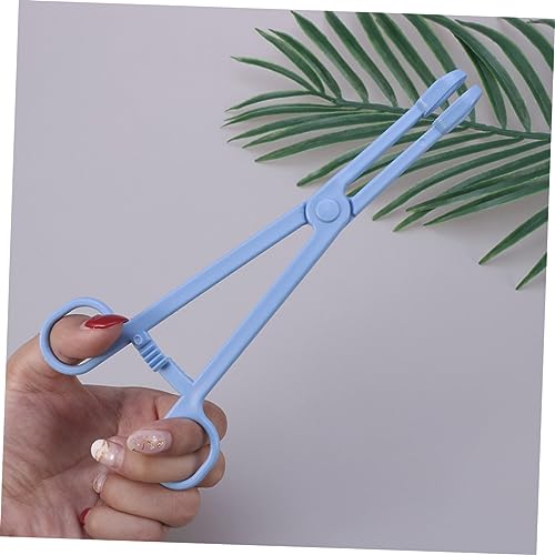 Generic 3pcs Plastic Pet Stool Clamp for Reptiles Lizards Birds and Animals Easy Waste Cleanup Tool Scissors Design Convenient and Odor-reducing