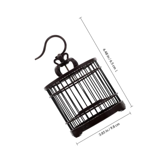 FUOYLOO Vintage Plastic Pet Carrier Cage for Small Pets and Reptiles, Portable Hanging Habitat Container Easy Maintenance for Outdoor Travel Use