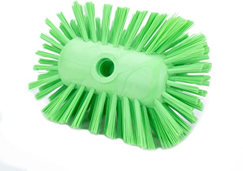 SPARTA Tank and Kettle Scrub Brush Heavy-Duty Tile Brush, Color-Coded and Handle Compatible (Sold Separately) for Optimal Access In Spacious Containers, Plastic, 5.25 X 7.5 Inches, Lime - color: Lime