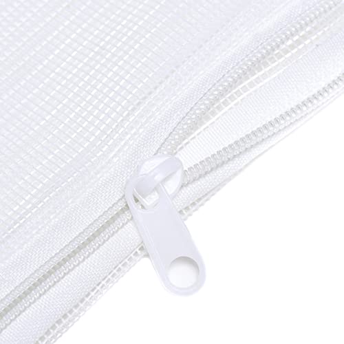 JIHAQUA Aquarium Filter Bags with Plastic Zipper, 7.5 x 12 inch, 6 Pack | Large, Reusable, Fish Tank Filter Media, Mesh Bags - size: 7.5 x 12 inch (6 Pack)