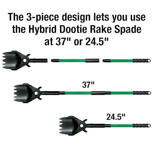 Hybrid Dootie Rake-Spade. Accessory Pooper Scoopers. All Dog, Cat, and Pet Yard Waste Cleanup