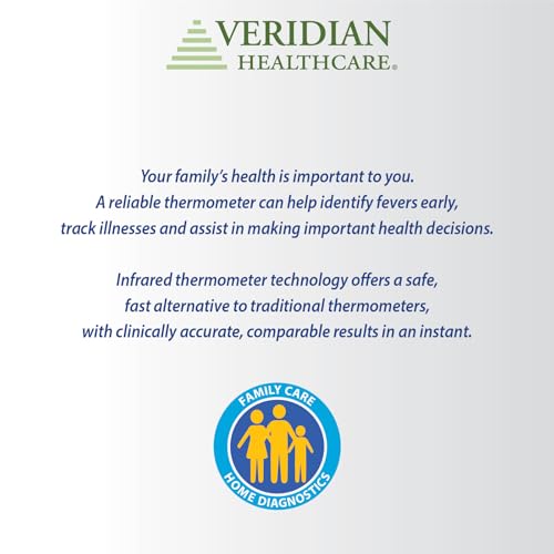 Infrared Thermometer | Forehead Measurements | 1-Second Readout | Hygienic Non-Contact | Whole Family Care | 3-Year Warranty - size: 1 Count (Pack of 1)
