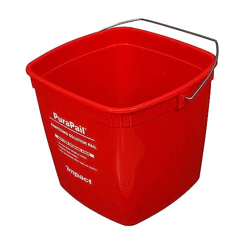 BUCKET 6 QT PURAPAIL SANITIZING RED