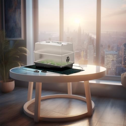 AC Infinity Heavy-Duty Humidity Dome 5x8 Germination Kit with Waterproof Seedling Mat, Full Spectrum LED Grow Light Bars, Samsung LM301H EVO Diodes, Vented Extension Panels, for Seed Starting | Full Spectrum LED Grow Light Bars w/Samsung LM301H EVO LEDs,