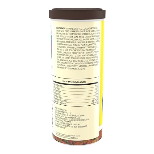 TetraMin Tropical Flakes Fish Food, 8.81 oz | Complete Daily Diet For Top-And-Mid Feeding Tropical Fish, Protein For Growth & Prebiotics for Digestion, Clear Water Formula - size: 8.81 Ounce (Pack of 1)