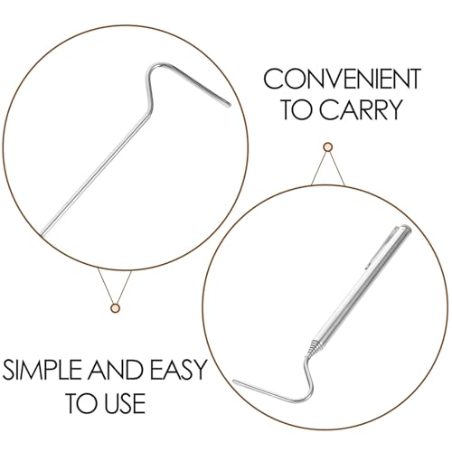 DOITOOL Collapsible Stainless Steel Snake Catcher Tool with Telescopic Design for Safe Handling Portable Reptile Grabber Snake Grabber Kit for Outdoor Survival