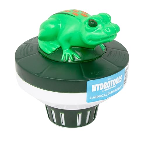 SWIMLINE HYDROTOOLS 8710 Frog Large Capacity Pool & Spa Chemical Dispenser | Compatible With Bromine & Chlorine Supports 1-3’’ Tablets | Adjustable For Customizable Flow Rate | Cost Effective - color: Frog