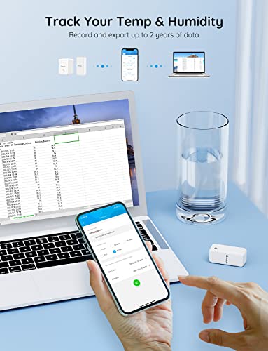 Govee Hygrometer Thermometer 3 Pack H5100, Mini Bluetooth Humidity Sensor | Temperature sensor with APP notification alert, export 2-yr data, 230 feet connecting range for home/greenhouse - style: 3 Sensors