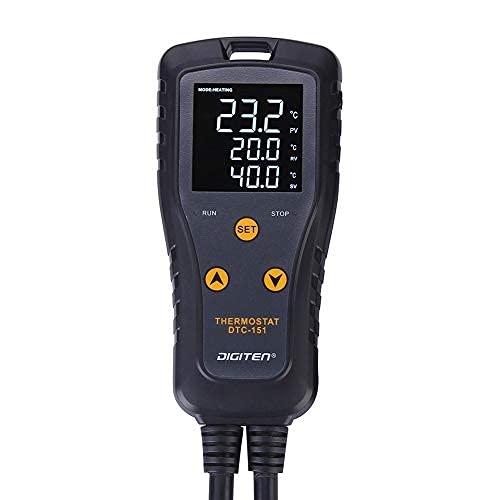 Digital Temperature Controller Simple Stage Thermostat Outlet Heating & Cooling Mode for Chest Freezer Refrigerator Homebrew Fermenter Greenhouse 110V 15A 1650W - size: 1 15A Temp Stage