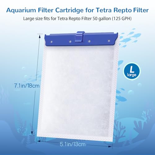 Aquarium Filter Cartridge for Whisper Bio Bag Power Filters, 9 Pack Assembled Large Filter Cartridges for Fish Turtle Tank Aquarium - size: Large, 9-Pack