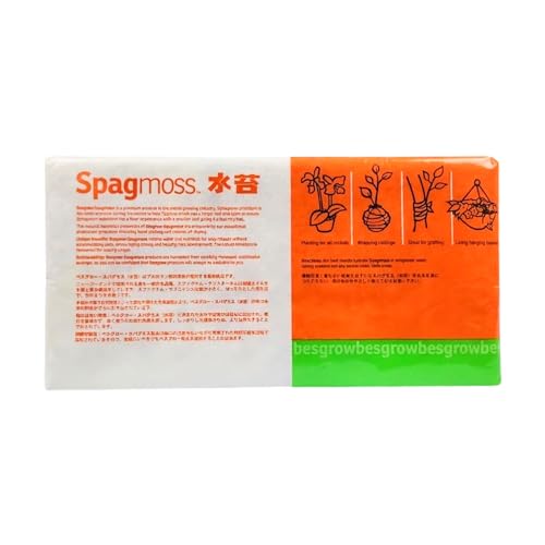 Premium New Zealand Sphagnum Moss, 150g (12L When Hydrated) Classic AA Grade (100mm, 4" Strands) - Harvested in New Zealand's South Island, Dried and Long for Potted Plants, Orchids, Reptiles - style: AA Classic (4" Strands)