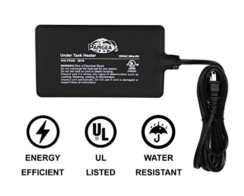 Pangea Reptile Heat Mat (Small, 4x7, 1-5 gal), Black (UTH4x7)