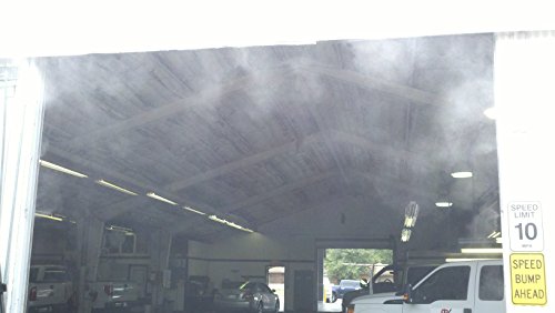 High Pressure Misting System 1500 PSI - Patio Misting System | Restaurant Misting System | Industrial Misting System | with Stainless Steel Misting Nozzles | Flexible (40 Feet - 10 Nozzles) - size: 40 Feet - 10 Nozzles