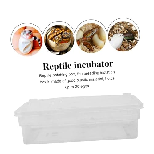 Totority 20grids Reptile Egg Incubation Box Practical Hatching Tray for Reptile Breeding Lightweight and Easy to Clean for Gecko Lizard Snake and Tortoise Eggs