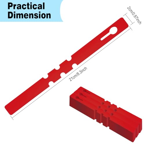 Plant Labels 200 Pcs Yuanling Plastic Plant Tree Tags Wrap Around Hanging Tags Nursery Tree Markers Adjustable Garden Labels for Indoor Outdoor Gardening Plants (Red with 1 Marker Pen) - color: Red