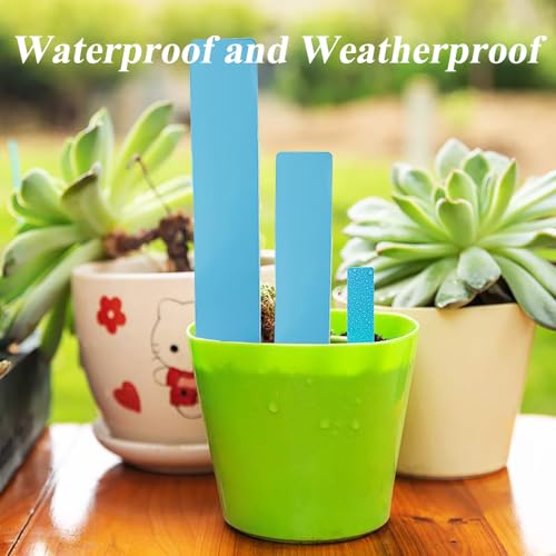 100 Pack Plant Labels- Waterproof Garden Markers, Durable Plant Tags for Seedlings,Vegetables,Indoor & Outdoor Gardening(Blue) - color: Blue