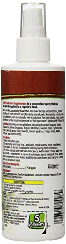Zilla Calcium Supplement Food Spray 8 oz - Pack of 10