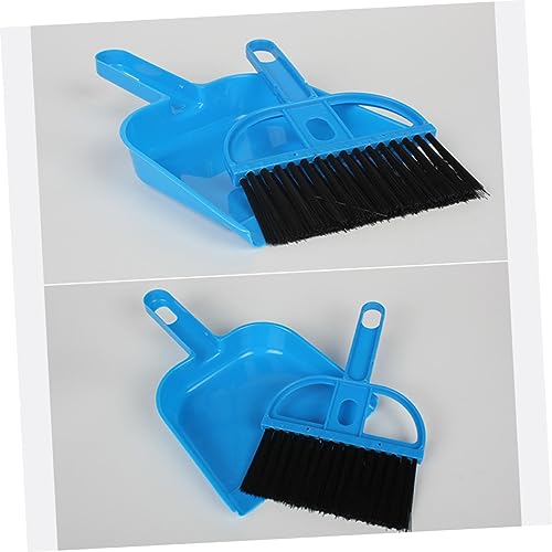 COLLBATH 3pcs Cage Cleaner Broom and Dustpan for Small Animals Portable Pet Cleaning Tool for Guinea Pigs Hamsters Chinchillas and Reptiles Efficient Habitat Maintenance