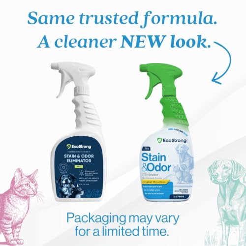 Eco Strong Pet Stain and Odor Remover - Cat Urine Enzyme Cleaner Destroyer, Urine Destroyer for Dogs, Pet Urine Enzyme Cleaner - 32 OZ - size: 32 Fl Oz (Pack of 1)