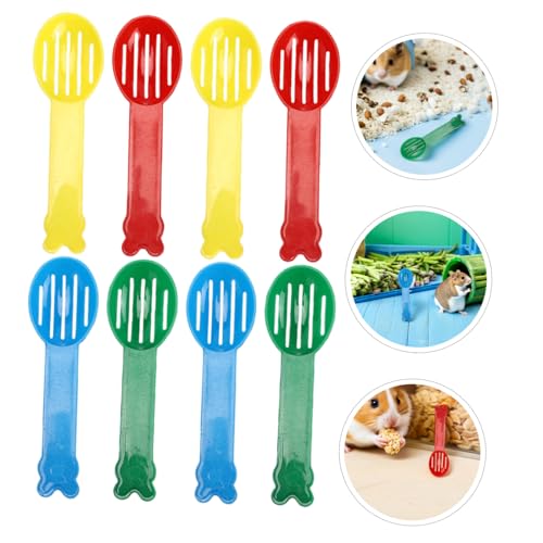 balacoo 32pcs Small Pet Scoop for Cage Cleaning and Sandbox Cleaning with Smooth Rounded Edges, Plastic Material, Efficient Waste Removal Tool for Small Pets and Reptiles