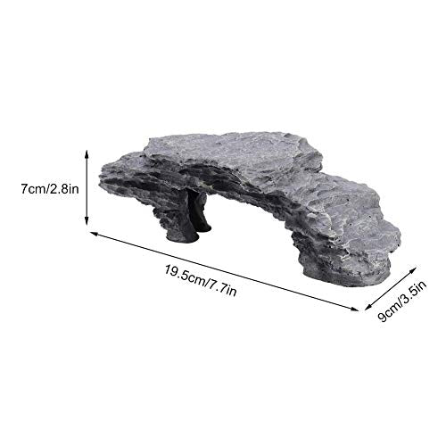 Reptile Ramp Basking Rock, Basking for Aquatic Turtles, Reptile Hides and Caves for pet, Rocks for Reptile Terrarium, Resting Terrace Tortoise Climbing