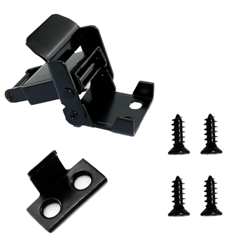 Stainless Steel Spring Loaded Black Draw Latches & Tension Latches Toggle Hasp Clamp Toggle Latch Clamp Mini Latch for LED Display Box Wooden Case Toolboxes Latch Lock with Screws 2 PCS - size: 2 Pack