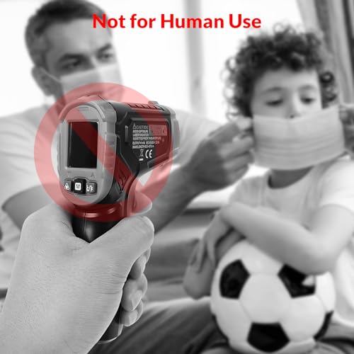 Infrared Thermometer Gun WG-127B, Digital IR Thermometer for Cooking, Candy, Food, Pizza Oven, Grill & Engine, Temp Reader -58℉~1112℉(-50℃~600℃) Non-Contact Temperature Gun (Not for Human)