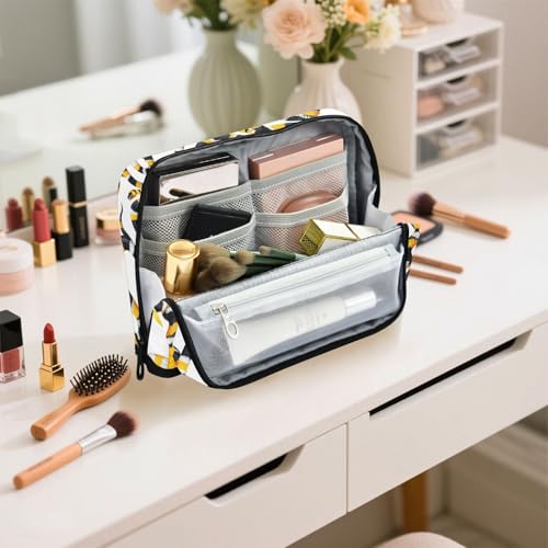 Snake Yellow Pencil Case Bag Boys Girls Large Pencil Pouch Pen Holder with Big Capacity For Women Men School Office Supplies