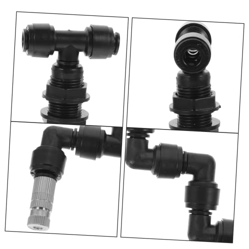 HANABASS 4pcs Garden Hose Sprayer Nozzle Mist Nozzle Mist Sprayer Reptile Mister Plant Mister Spray Bottle Hose Wand for Watering Plants - color: Blackx4pcs, size: 10X9X2CMx4pcs