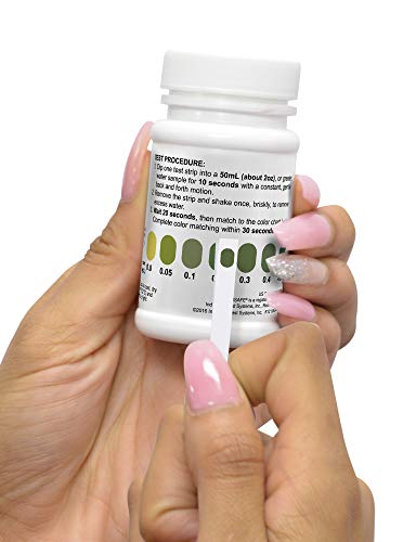 Industrial Test Systems | SenSafe Ozone Check Test Strip 481234 | 0 - >0.5ppm Range | Bottle of 50 | Made in USA | Lowest Detection Levels | 30-Second Test | Drinking Water, Restaurants, & More