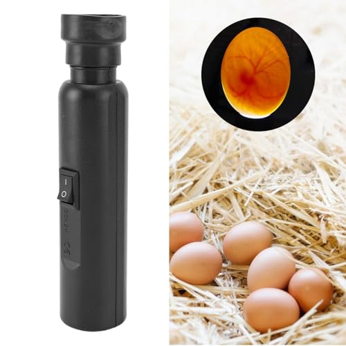 AYNEFY Egg Candler Tester, LED Light Egg Candler Candling Checker Light with High Definition Lens Portable Egg Quality Tester Energy Efficient Egg Light for Chicken Egg (US Plug 100-240V)