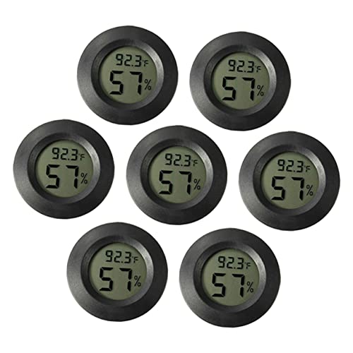 Kisangel 14pcs Mini Digital Hygrometer and Thermometer for Reptile Tanks Accurate Humidity and Temperature Gauge for Terrariums Incubators and Indoor Use Compact and Portable