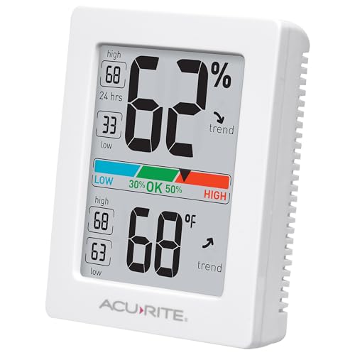 AcuRite Humidity Meter Hygrometer and Indoor Thermometer, Hygrometer - size: 3 x 2.5 Inches