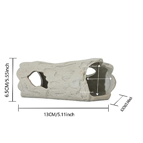 Aquarium Rock Smooth Cave Decor for Shrimp Cichlid Hiding | Breeding Betta Tunnel Decorations - style: Rock201
