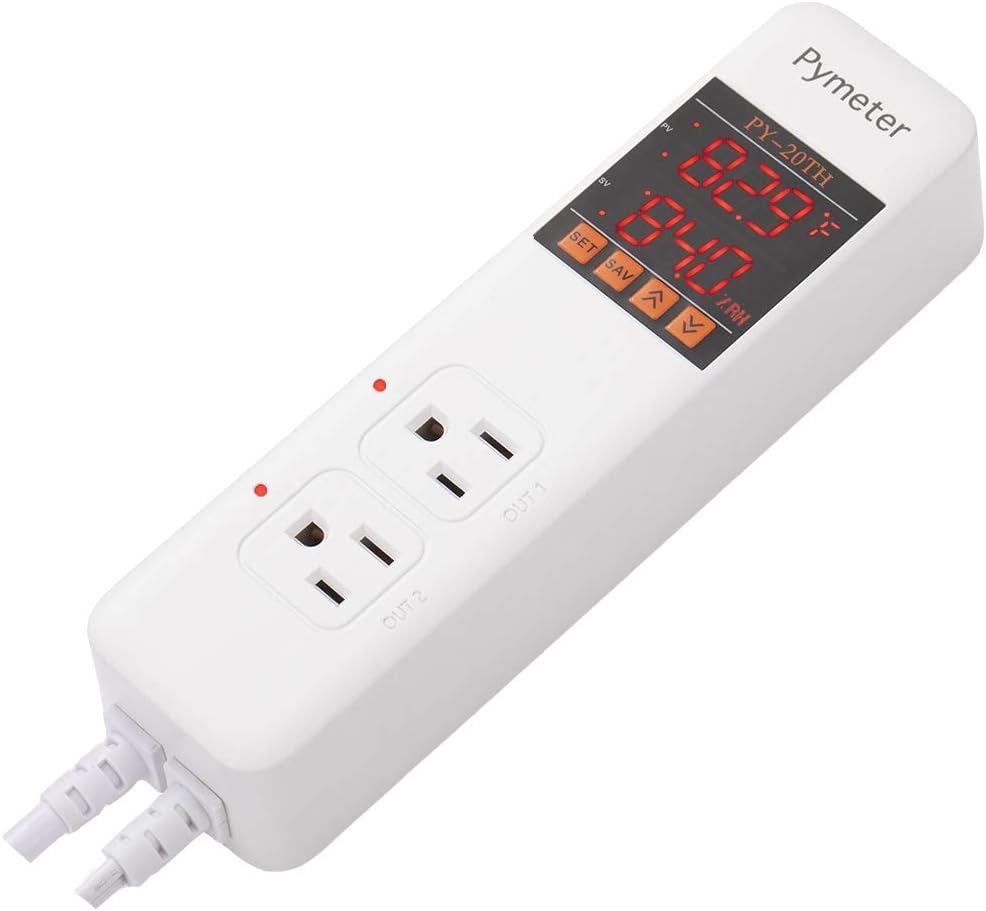 Humidity and Temperature Controller Humidistat for Mushroom Greenhouse Humidifier Dehumidifier