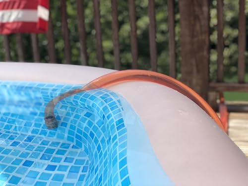 1” x 10’ Self-Priming Shaker Jiggler Siphon Hose, FlowPro Siphon Gas & Fuel Transfer Pump, Gas Can Siphon for Boats, Jet Ski, Pontoon. Water Siphon Pump for Hot Tub Drain and Cold Plunge | 10 GPM - size: 1” x 10 Foot