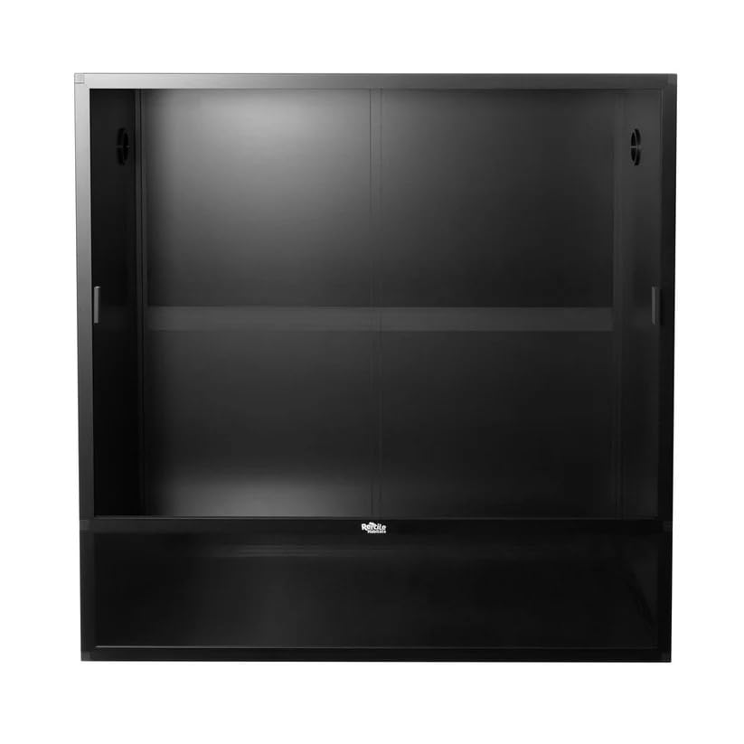 Reptile Habitats 48x24x48 (240 Gallon) Reptile Enclosure PVC Panels, Glass Doors, Lightweight, Easy to Assemble, Heavy Duty Screen, Aluminum Frame