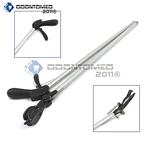 OdontoMed2011® 84" Snake Tongs Reptile Grabber Rattle Snake Catcher Silver Wide JAW HANDLING Tool ODM
