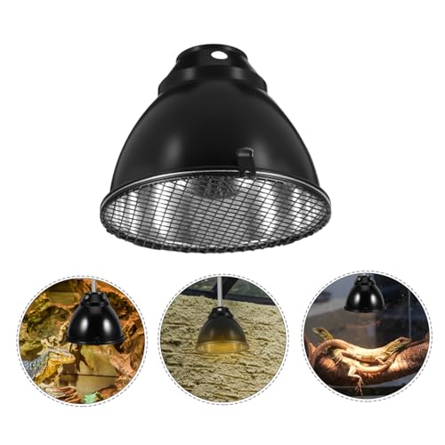 Heat Lamp Guard Anti-Scald Dome Light Cover with Mesh Cover Reptile Heat Lamp Shade for Breeding Boxes Terrarium Habitat Turtle and Lizard Safety Use 5.59 X 5.59 X 4.13 in