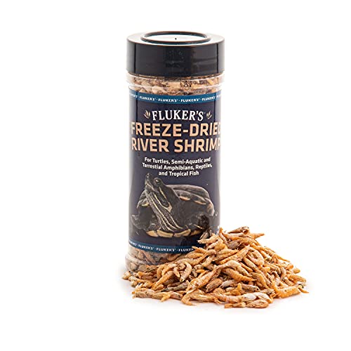 Fluker's Freeze Dried River Shrimp, Nutrient-Packed, Ideal for Lizards, Reptiles, Birds, Fish, Hedgehogs, 1 Oz