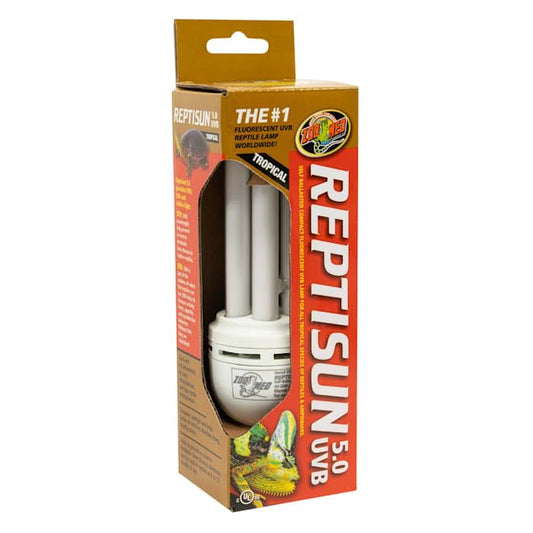 Zoo Med ReptiSun Tropical Compact Fluorescent UVB Lamp, 26 Watts,White