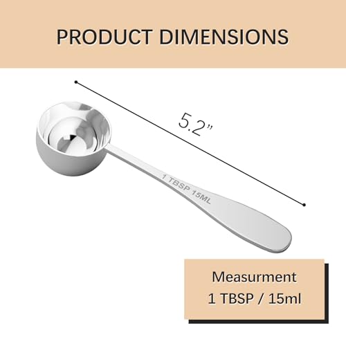 1PCS 1TBSP(15ML) Measuring Spoon, 18/8(304) Stainless Steel Tablespoon | Precise, Food-Grade, Rust-Free, Sturdy & Durable, Dishwasher-Safe - size: 1 tbsp | 3 tsp | 15 ml | 1/2 oz