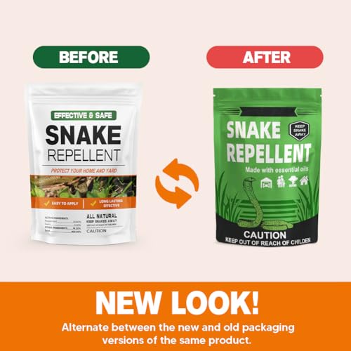 LEBMP Snake Repellent for Yard, Snake Away Repellent for Outdoors, Pet Safe Snakes Repellant, Garden Snake Deterrent, Keep Snakes Out of Backyard, Garage, House-12 Pouches - size: 1.2 Ounce (Pack of 12)