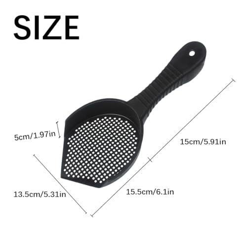 Tsangbaby Hermit Crab Sand Scoop Shovel for Pooper Scooper Plastic Reptile Sand Substrate Scoop Away for Small Pets Enclosure Cleaning